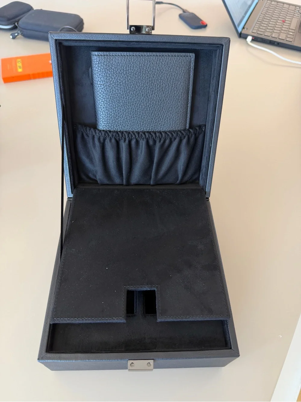 Tom Ford Black Leather Jewelry Box